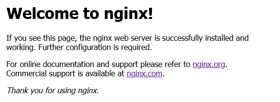 Nginx default Page