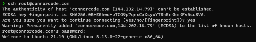 SSH into Linux Server
